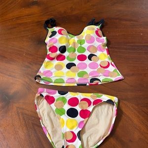 Polka Dot Bikini  small petite built padding bra